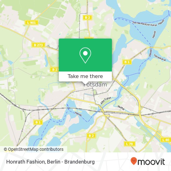 Карта Honrath Fashion, Dortustraße 60 Innenstadt, 14467 Potsdam