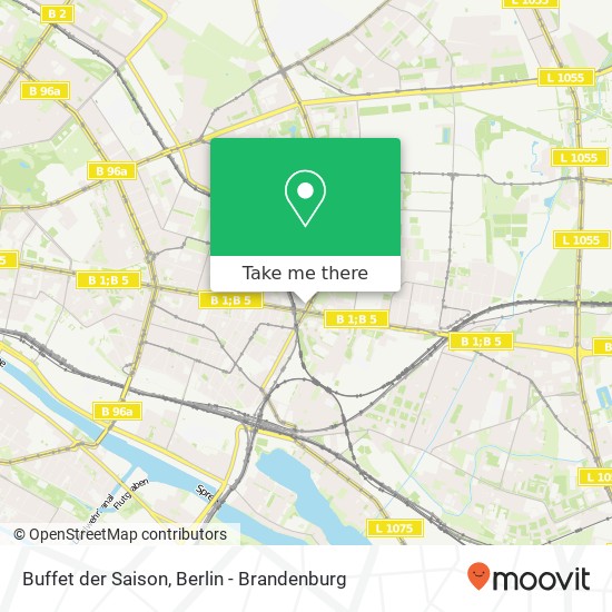 Карта Buffet der Saison, Frankfurter Allee 117 Friedrichshain, 10365 Berlin