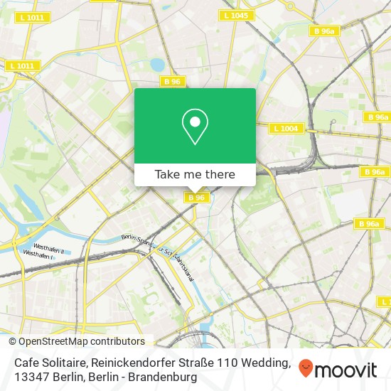 Cafe Solitaire, Reinickendorfer Straße 110 Wedding, 13347 Berlin map