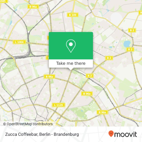 Карта Zucca Coffeebar, Prenzlauer Allee 182 Prenzlauer Berg, 10405 Berlin