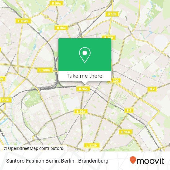 Карта Santoro Fashion Berlin, Schönhauser Allee 80 Prenzlauer Berg, 10439 Berlin