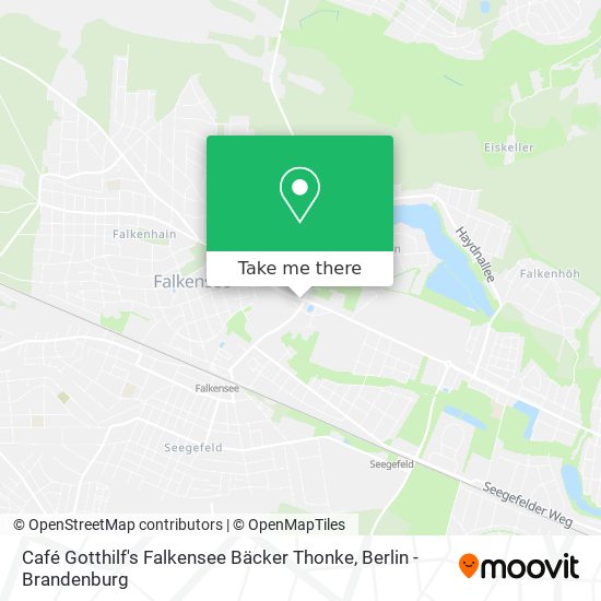 Карта Café Gotthilf's Falkensee Bäcker Thonke