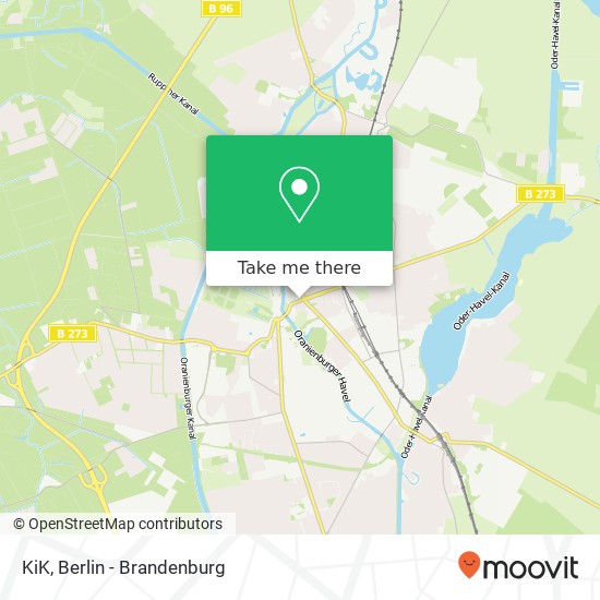 Карта KiK, Bernauer Straße 16515 Oranienburg