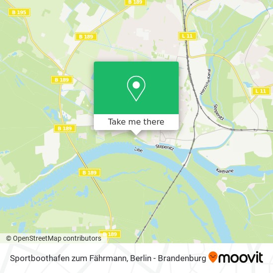 Sportboothafen zum Fährmann map