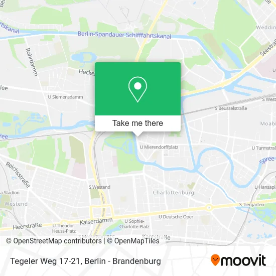 Карта Tegeler Weg 17-21