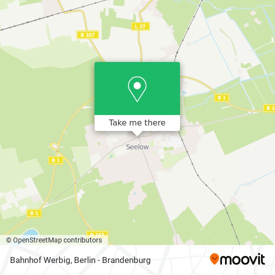 Bahnhof Werbig map