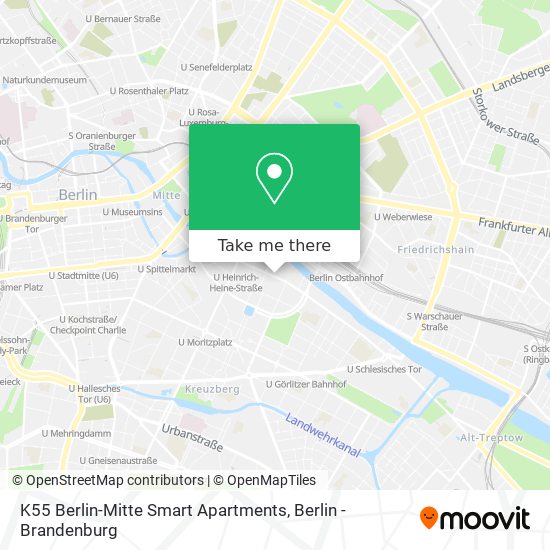 Карта K55 Berlin-Mitte Smart Apartments