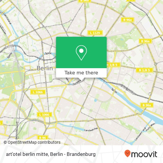 art'otel berlin mitte map