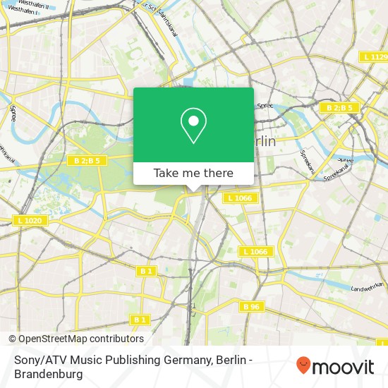 Sony / ATV Music Publishing Germany map