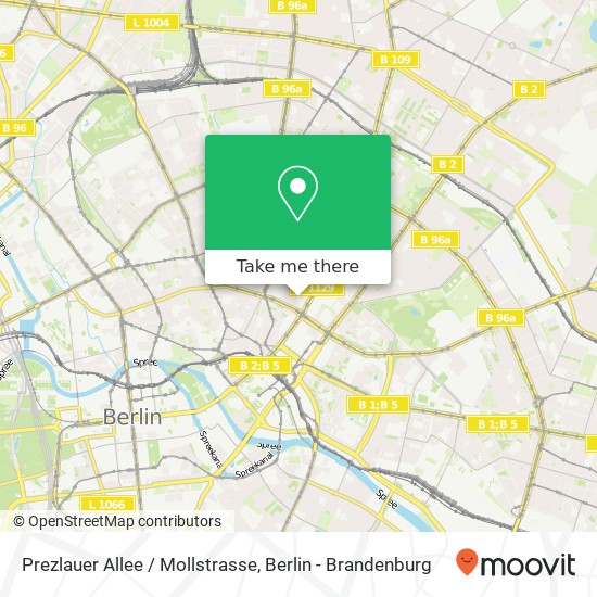 Prezlauer Allee / Mollstrasse map