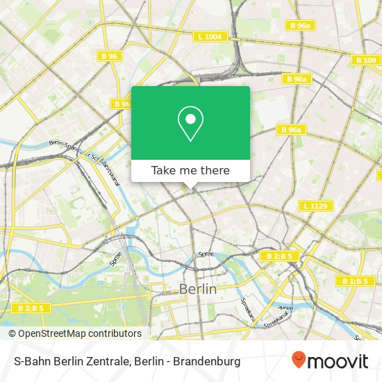 S-Bahn Berlin Zentrale map