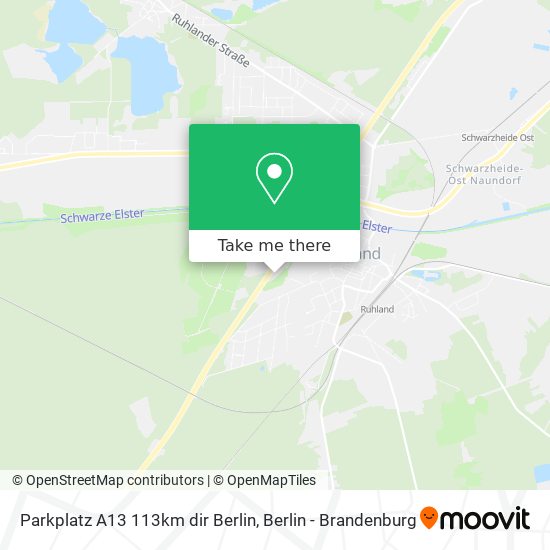 Parkplatz A13 113km dir Berlin map