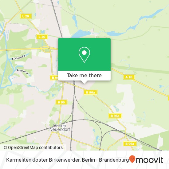 Karmelitenkloster Birkenwerder map