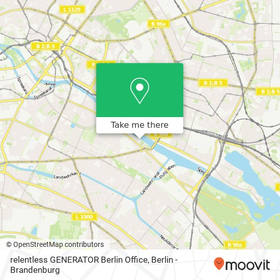 Карта relentless GENERATOR Berlin Office
