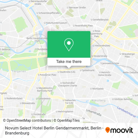 Novum Select Hotel Berlin Gendarmenmarkt map