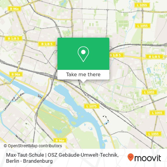 Карта Max-Taut-Schule | OSZ Gebäude-Umwelt-Technik