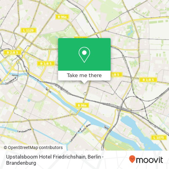 Upstalsboom Hotel Friedrichshain map