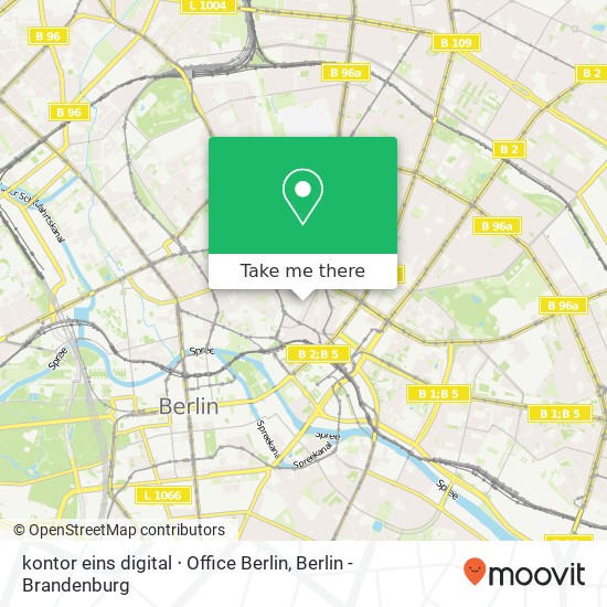 kontor eins digital ‧ Office Berlin map