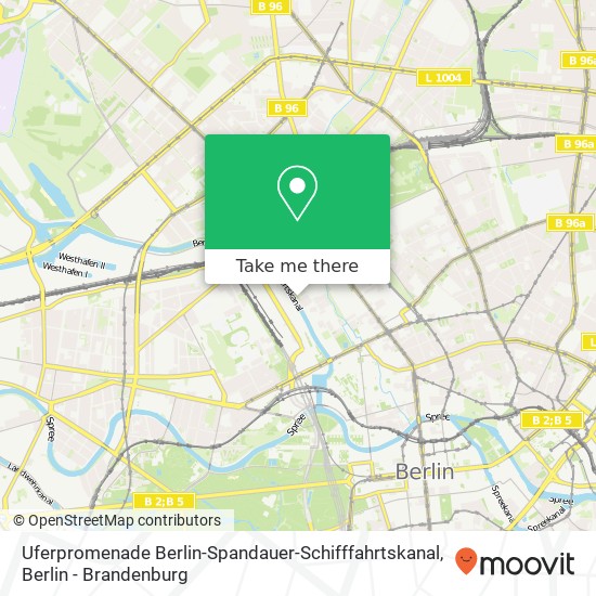 Uferpromenade Berlin-Spandauer-Schifffahrtskanal map