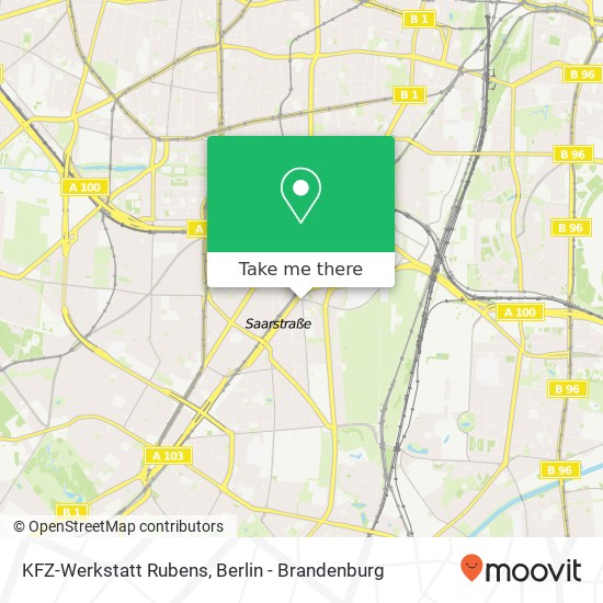KFZ-Werkstatt Rubens map