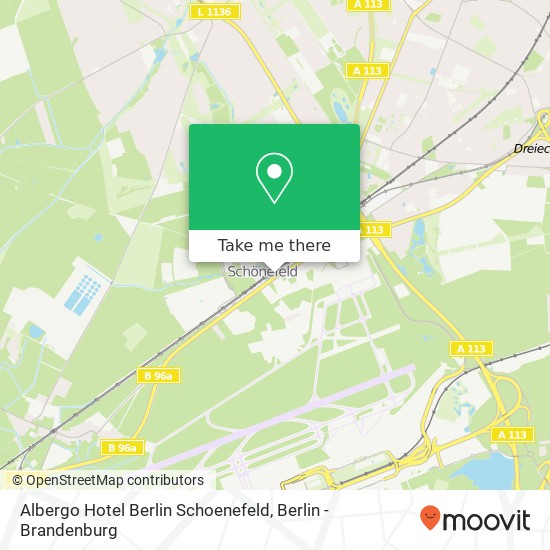Albergo Hotel Berlin Schoenefeld map