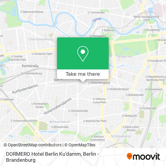 DORMERO Hotel Berlin Ku’damm map