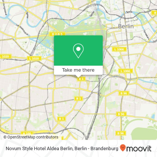 Novum Style Hotel Aldea Berlin map