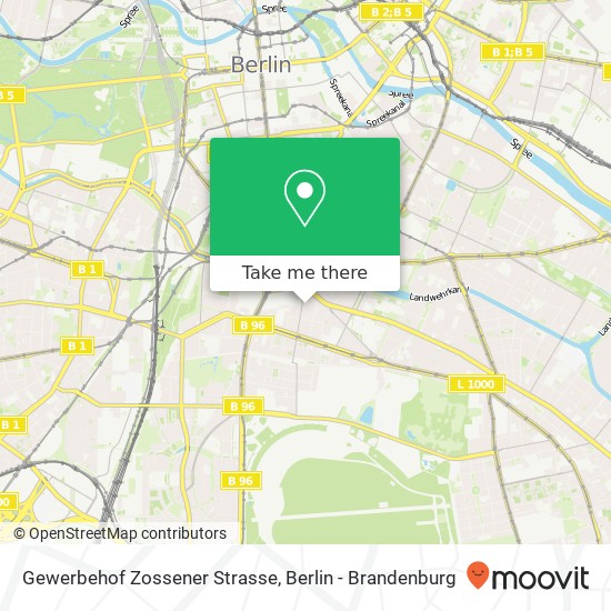 Карта Gewerbehof Zossener Strasse