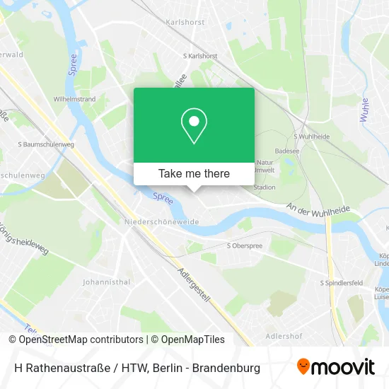 Карта H Rathenaustraße / HTW