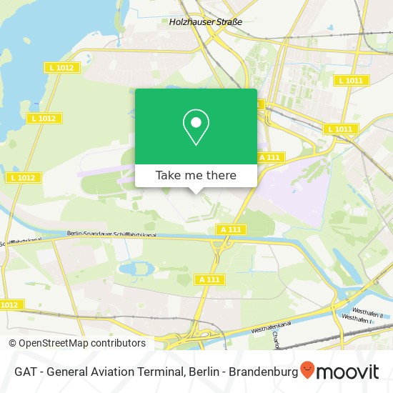 GAT - General Aviation Terminal map
