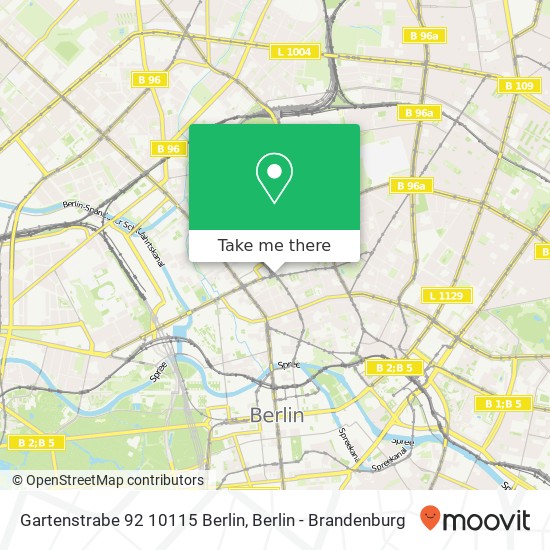 Gartenstrabe 92 10115 Berlin map