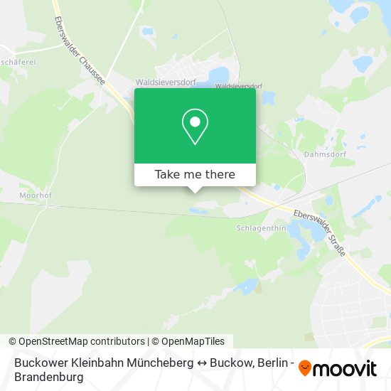 Buckower Kleinbahn Müncheberg ↔️ Buckow map
