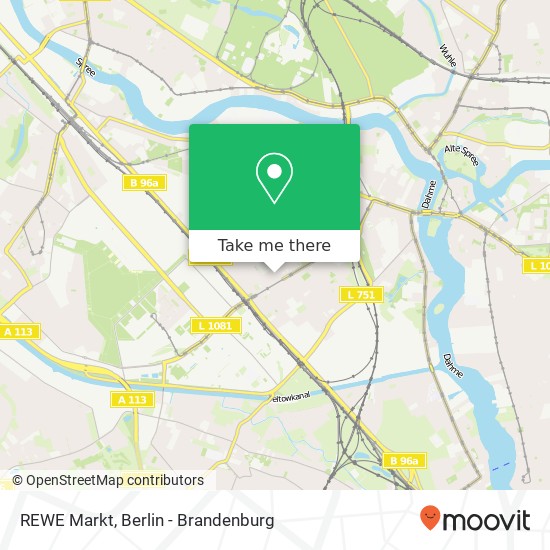 REWE Markt map