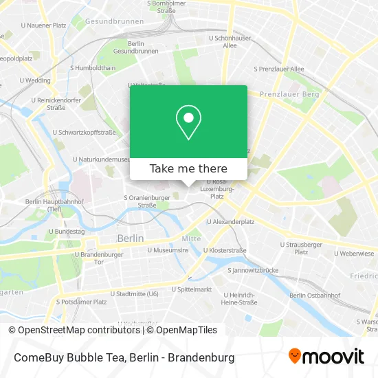 Карта ComeBuy Bubble Tea