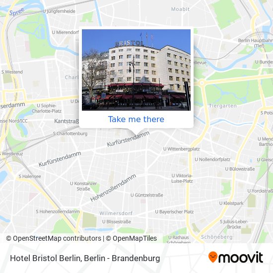 Hotel Bristol Berlin map