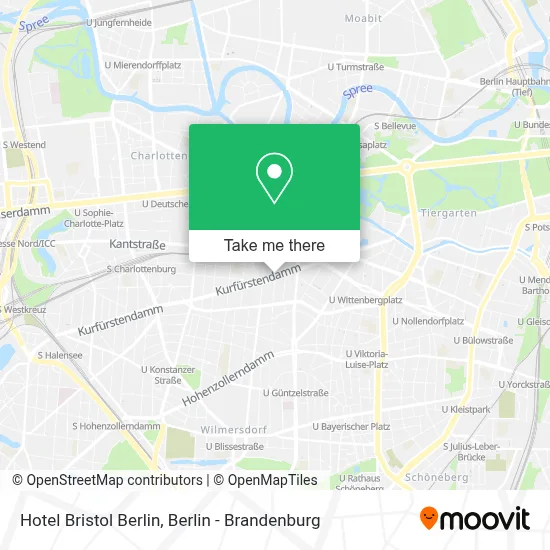 Hotel Bristol Berlin map