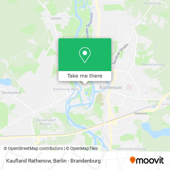 Kaufland Rathenow map
