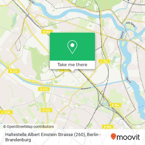 Карта Haltestelle Albert Einstein Strasse (260)