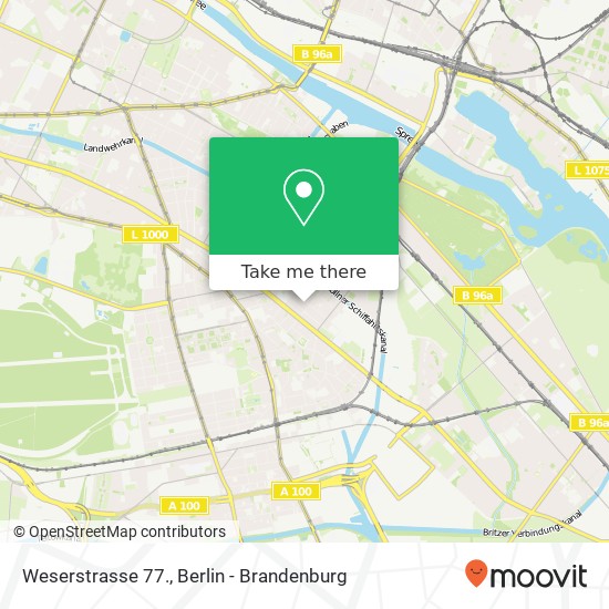 Weserstrasse 77. map