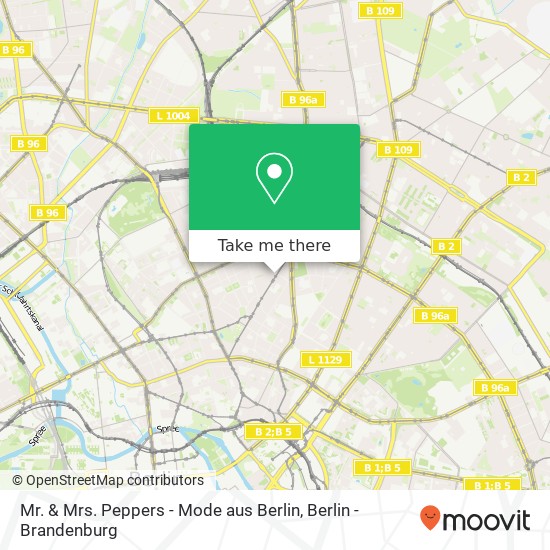 Mr. & Mrs. Peppers - Mode aus Berlin map