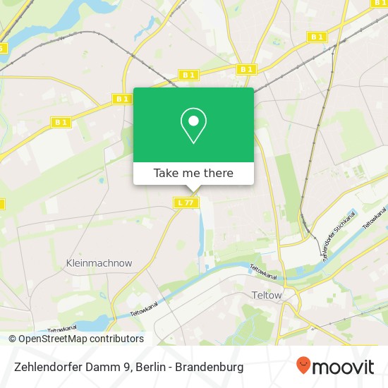 Карта Zehlendorfer Damm 9