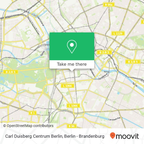 Carl Duisberg Centrum Berlin map