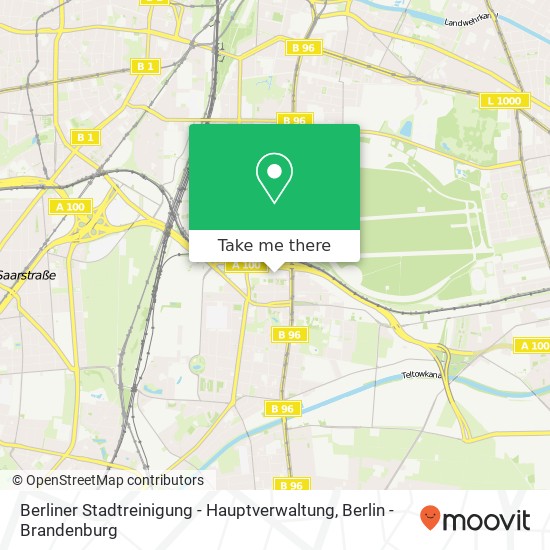 Berliner Stadtreinigung - Hauptverwaltung map