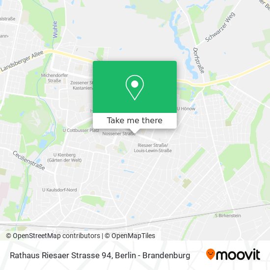 Карта Rathaus Riesaer Strasse 94