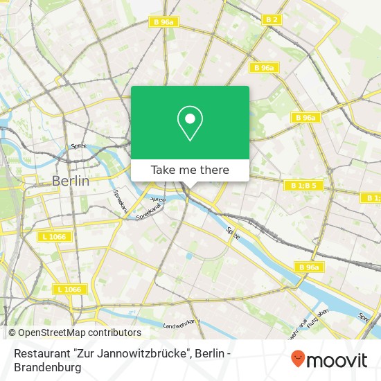 Restaurant "Zur Jannowitzbrücke" map