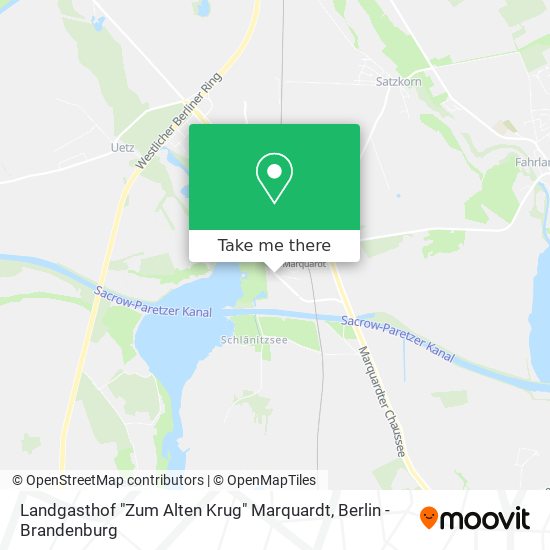Карта Landgasthof "Zum Alten Krug" Marquardt