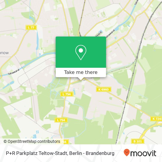 P+R Parkplatz Teltow-Stadt map