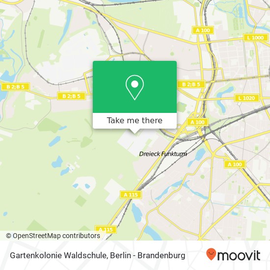 Gartenkolonie Waldschule map