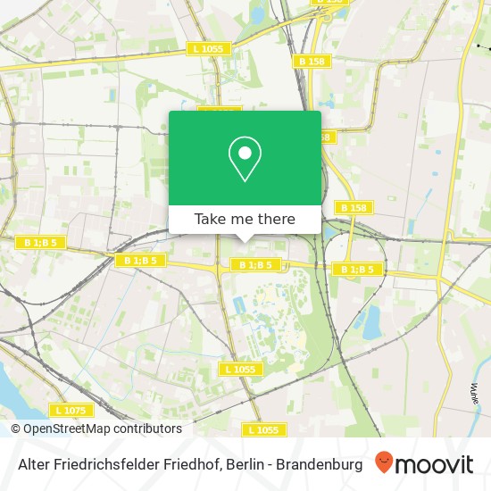 Alter Friedrichsfelder Friedhof map