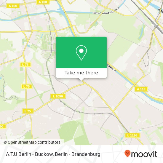 A.T.U Berlin - Buckow map